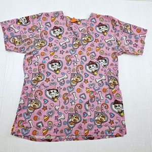 Paw Patrol Scrub Top Size Medium
